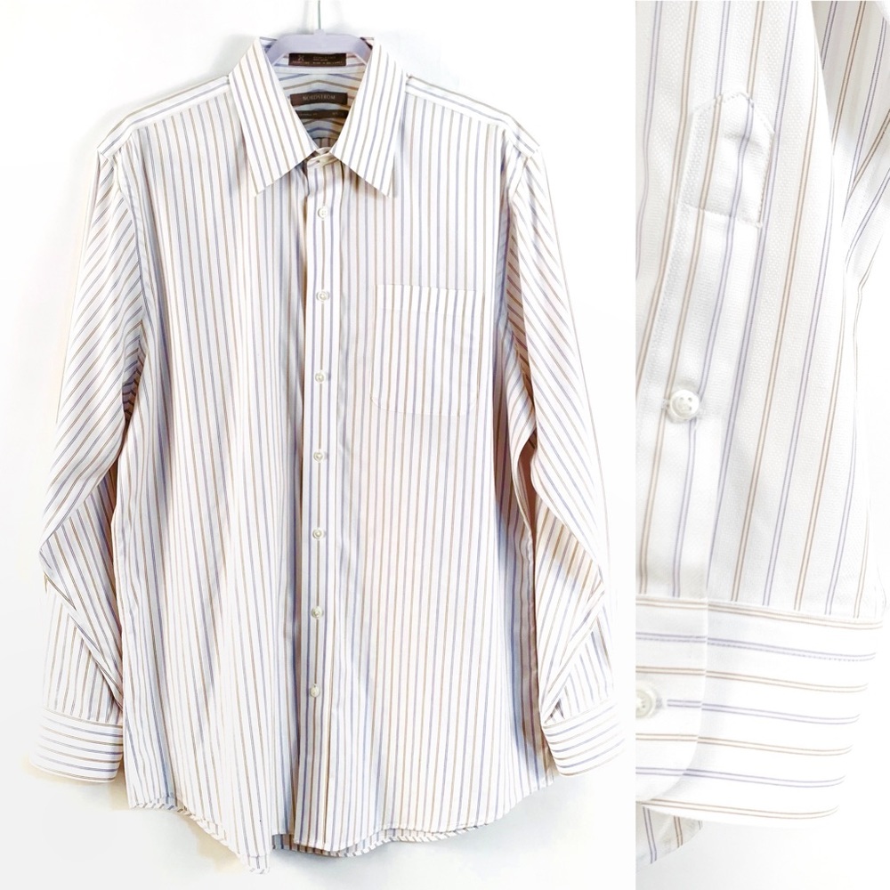 NWOT Nordstrom Wrinkle Free Traditional Fit Shirt